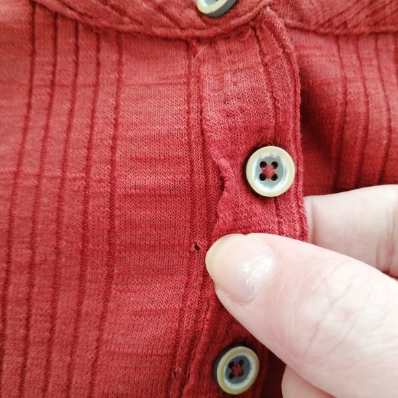 Anthropologie Pilcro Puff Sleeve Long Sleeve Button Light Cardigan Small - Picture 11 of 13